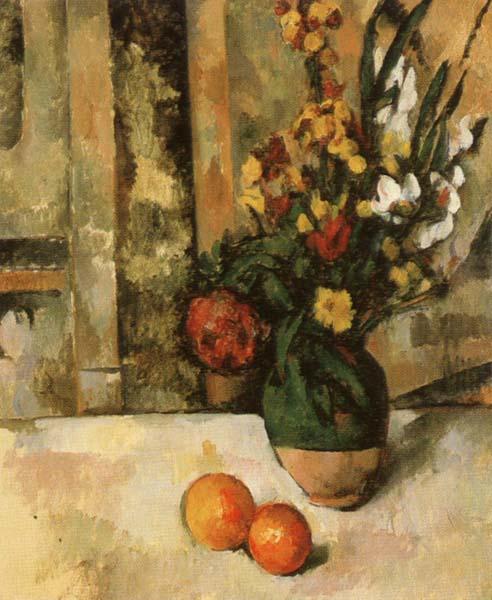 Paul Cezanne Vase a fleurs et pommes Germany oil painting art